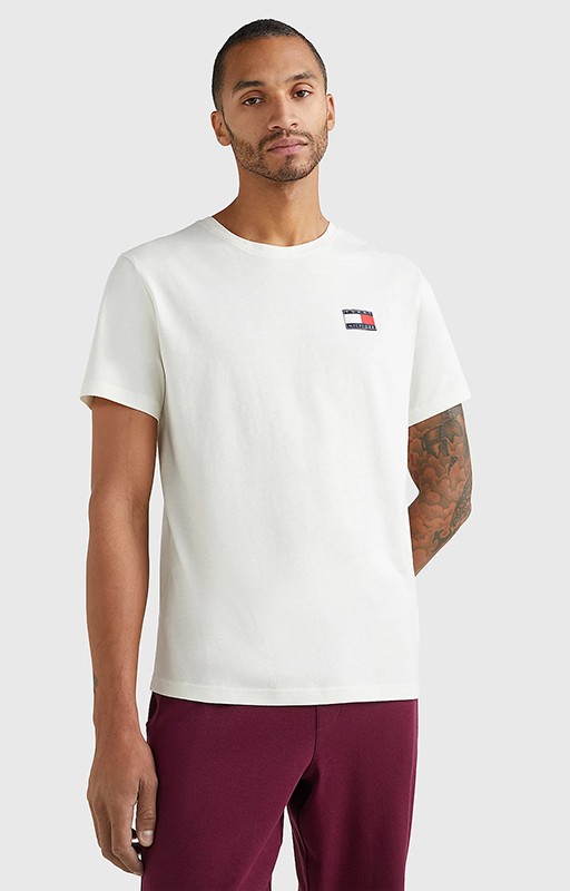 T-Shirt girocollo relaxed fit con logo Tommy Hilfiger